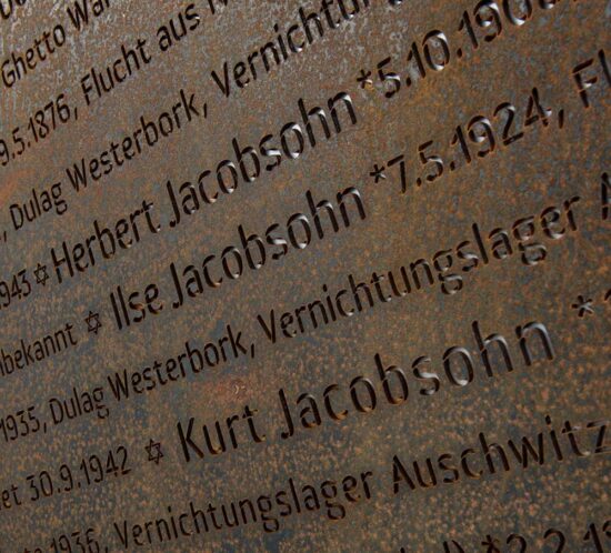 Holocaust-Mahnmal für deportierte Juden in Neustadt am Rübenberge